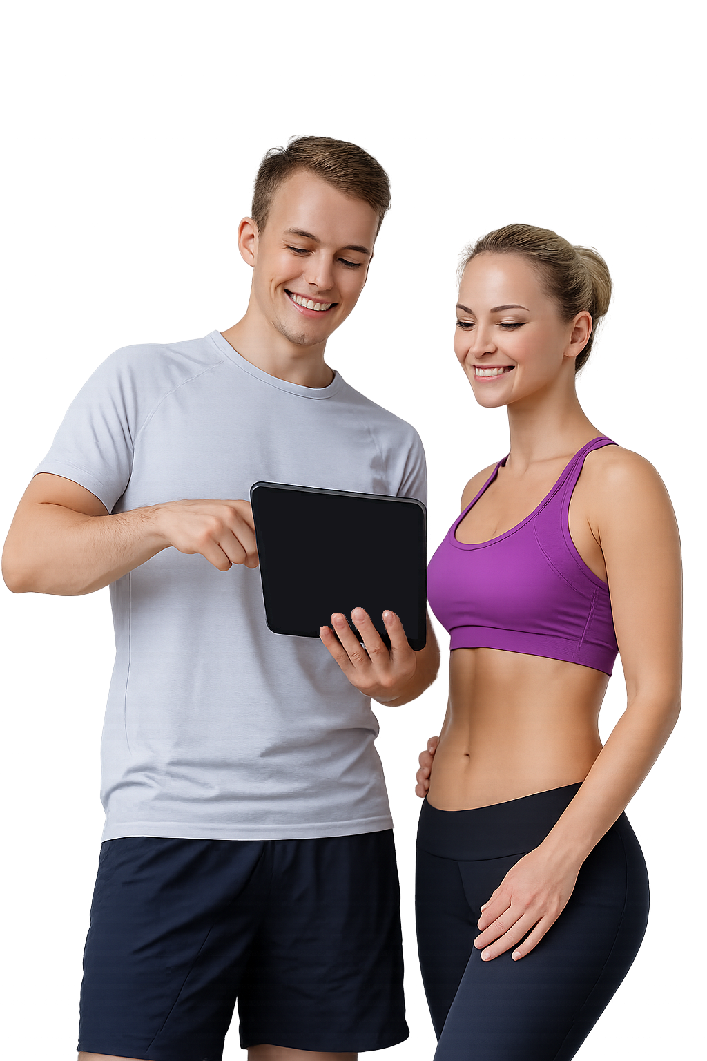 Coach présentant son application de coaching